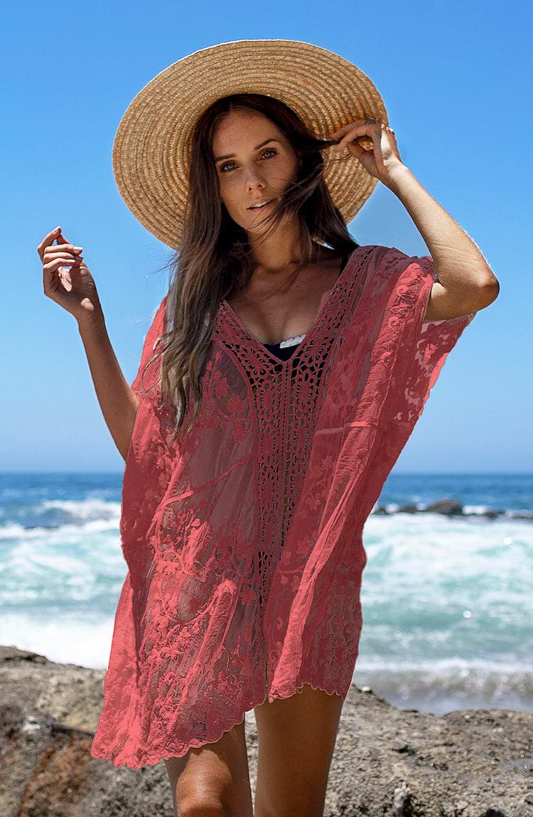 Katelyn Cover Up con escote V y estampado étnico