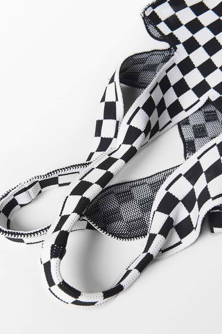 Sac fourre-tout à carreaux
