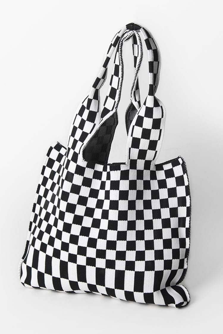 Cityscape Plaided Tote Bag
