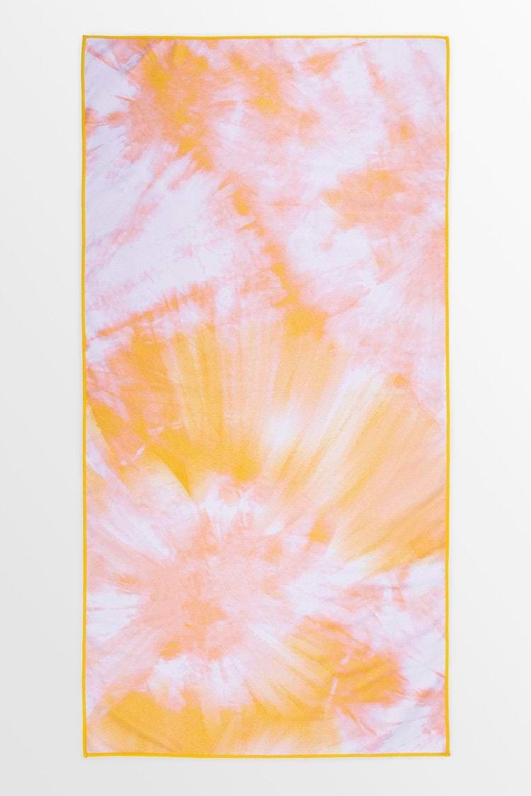 Manta de Playa Orange Sorbet Tie Dye