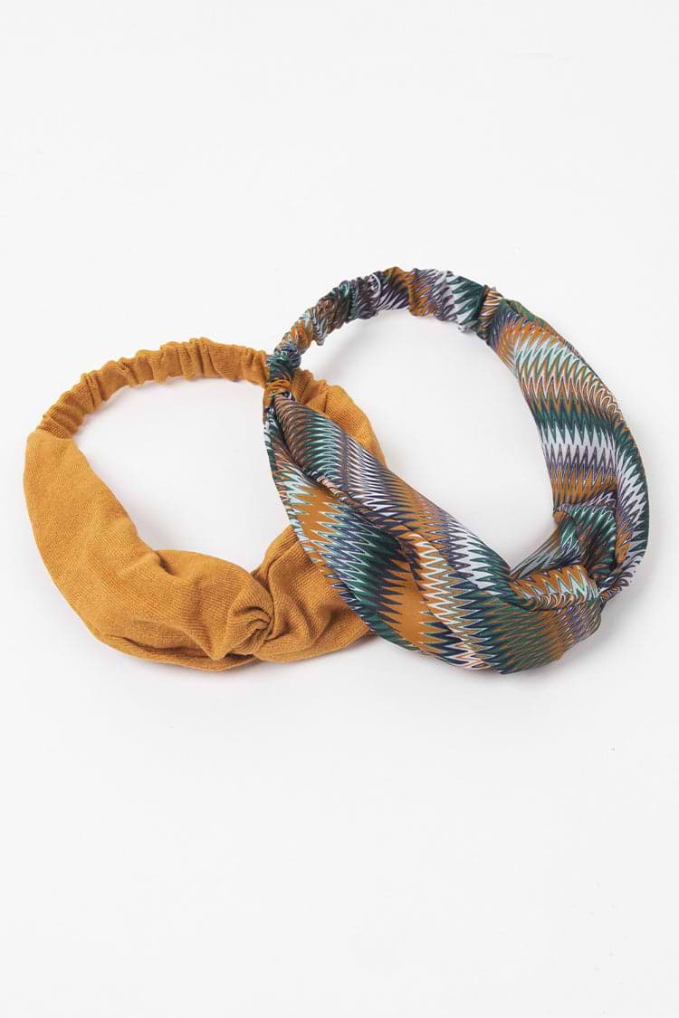 Haargummi-Set mit Paisley-Muster