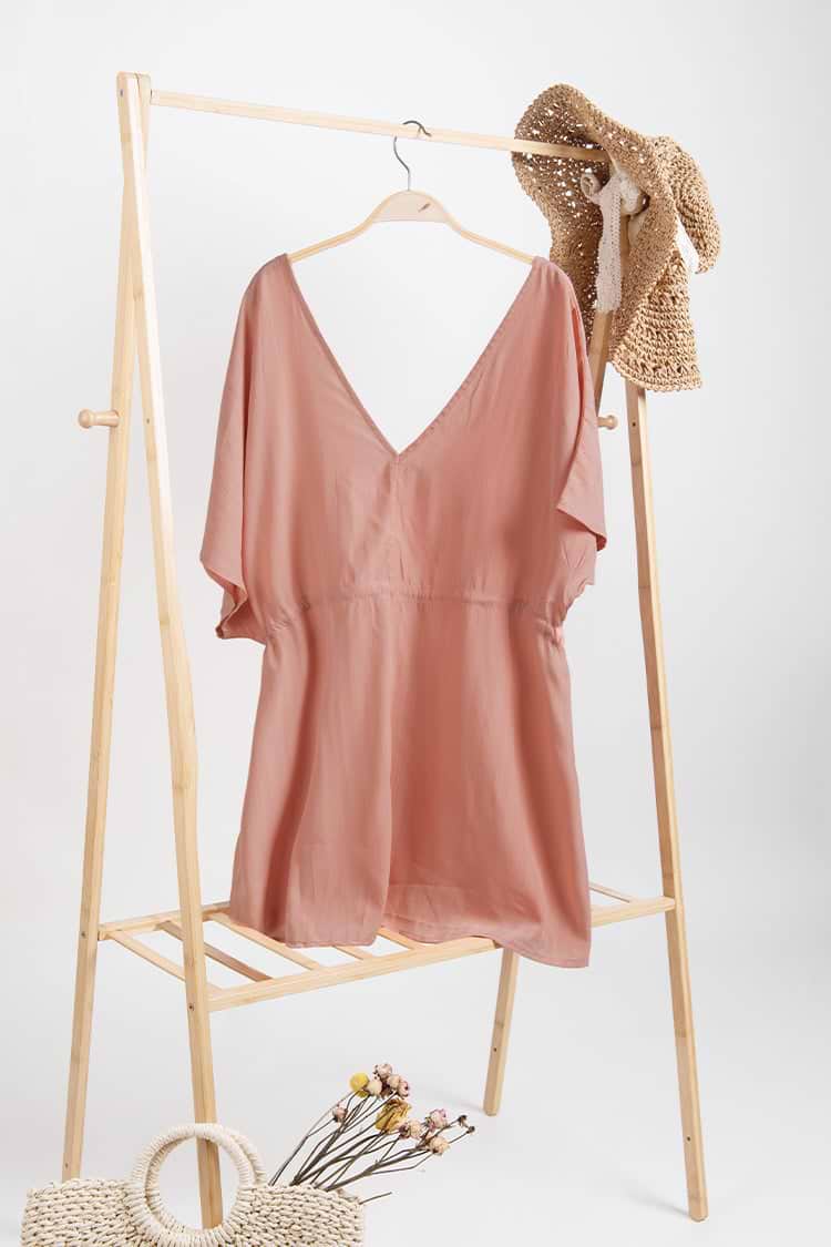 Cover up avec cordon à la taille