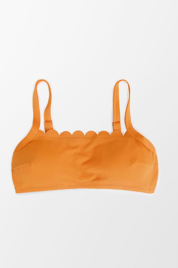 Mayra Plus Size-Bikinioberteil mit gewelltem Rücken und Haken