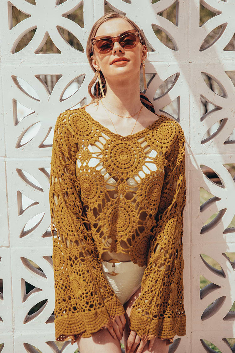 Helga V-neck Long Sleeve Top