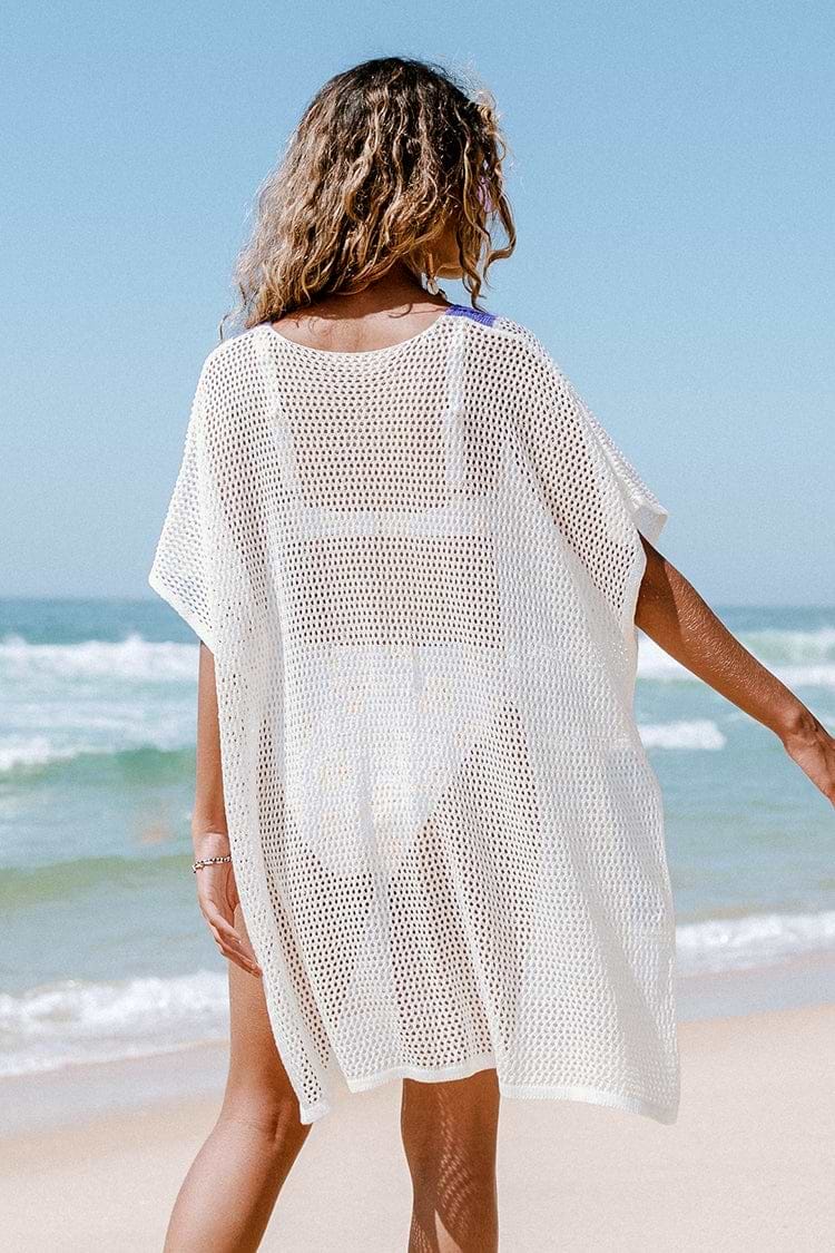 Ora Color Block Crochet Cover Up