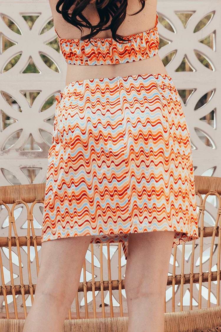 Alva Falda de Mini length con cremallera