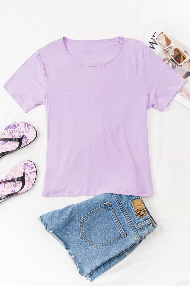 Malaga Round Neck Cut Out Short Sleeve Sweatshirt