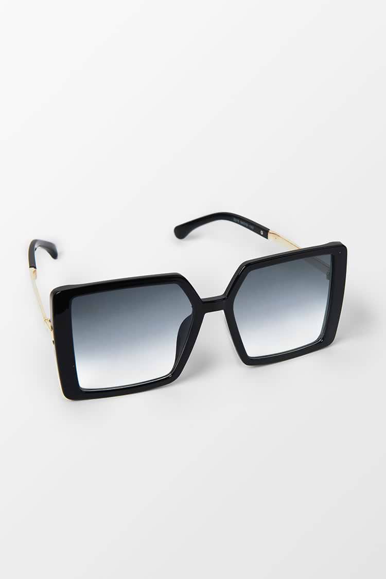 Lunettes de soleil oversize noires