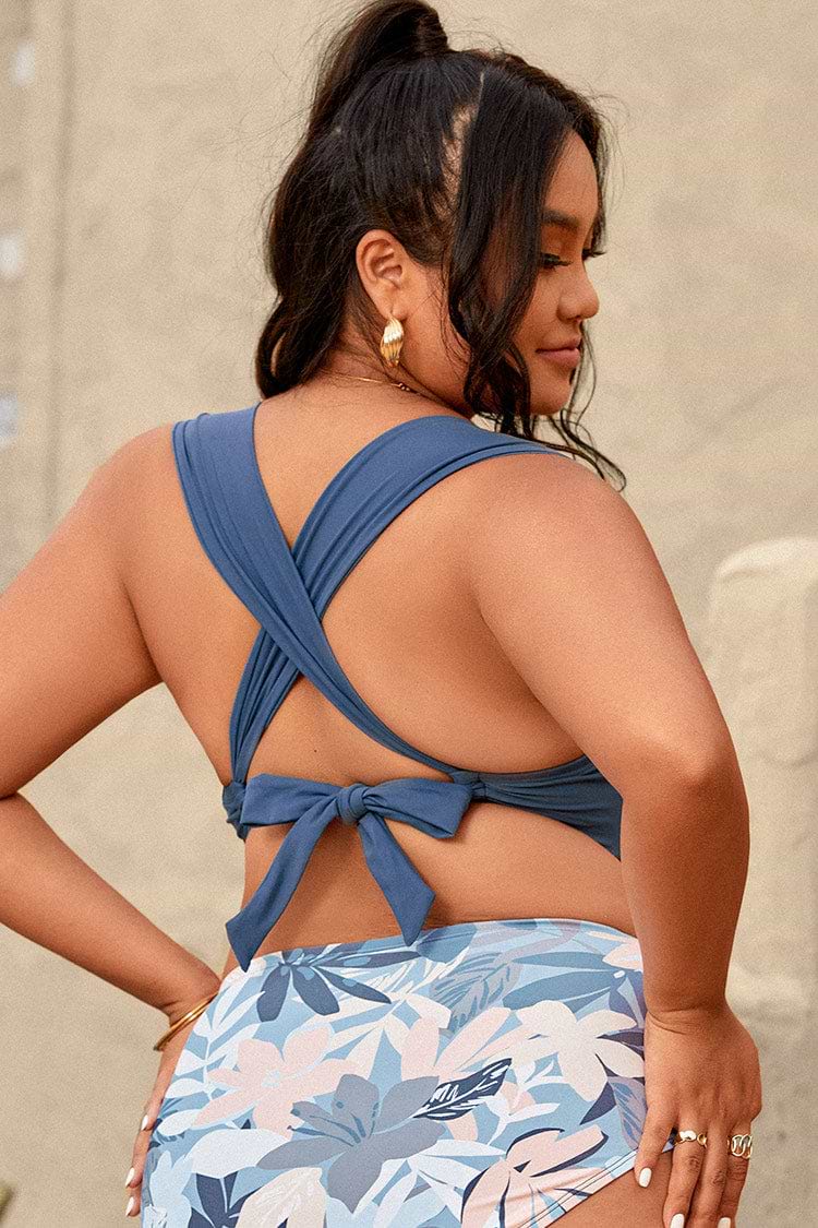 Kirstin Twist Front Plus Size Bikini Top