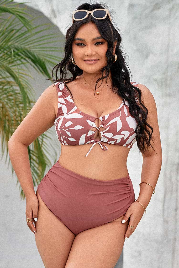 Bralette-Bikinioberteil mit Rückenhaken in großen Größen