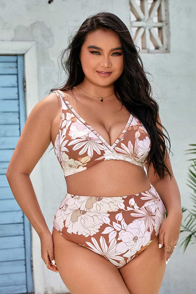 Kari Floral Plus Size Bikinioberteil