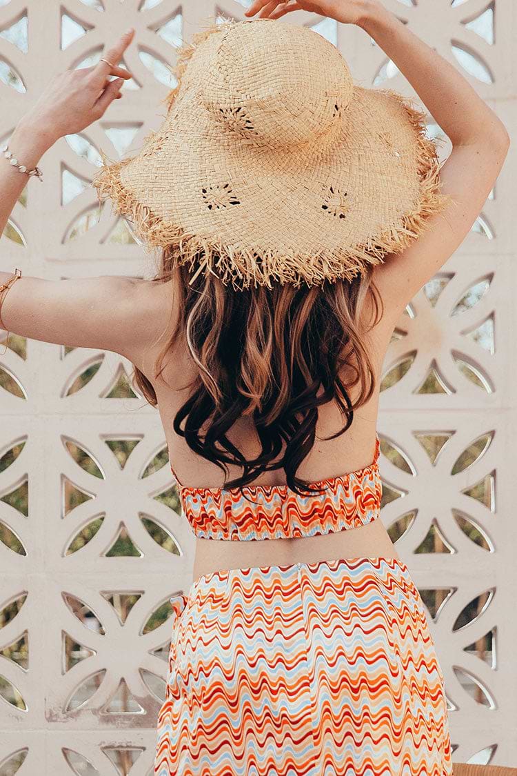 Alva Halter neck Pull over Crop Top