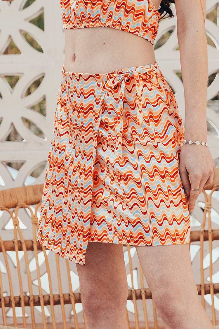 Alva Mini length Zipper Skirt