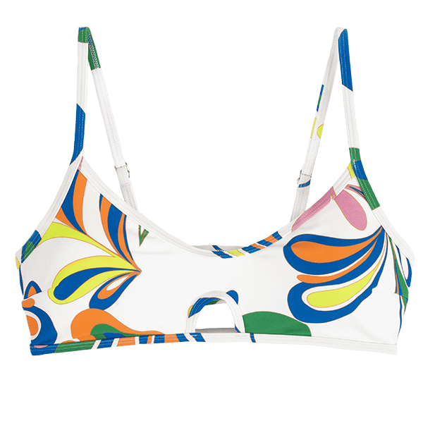 Swirlwind Cutout Bralette Bikini Top