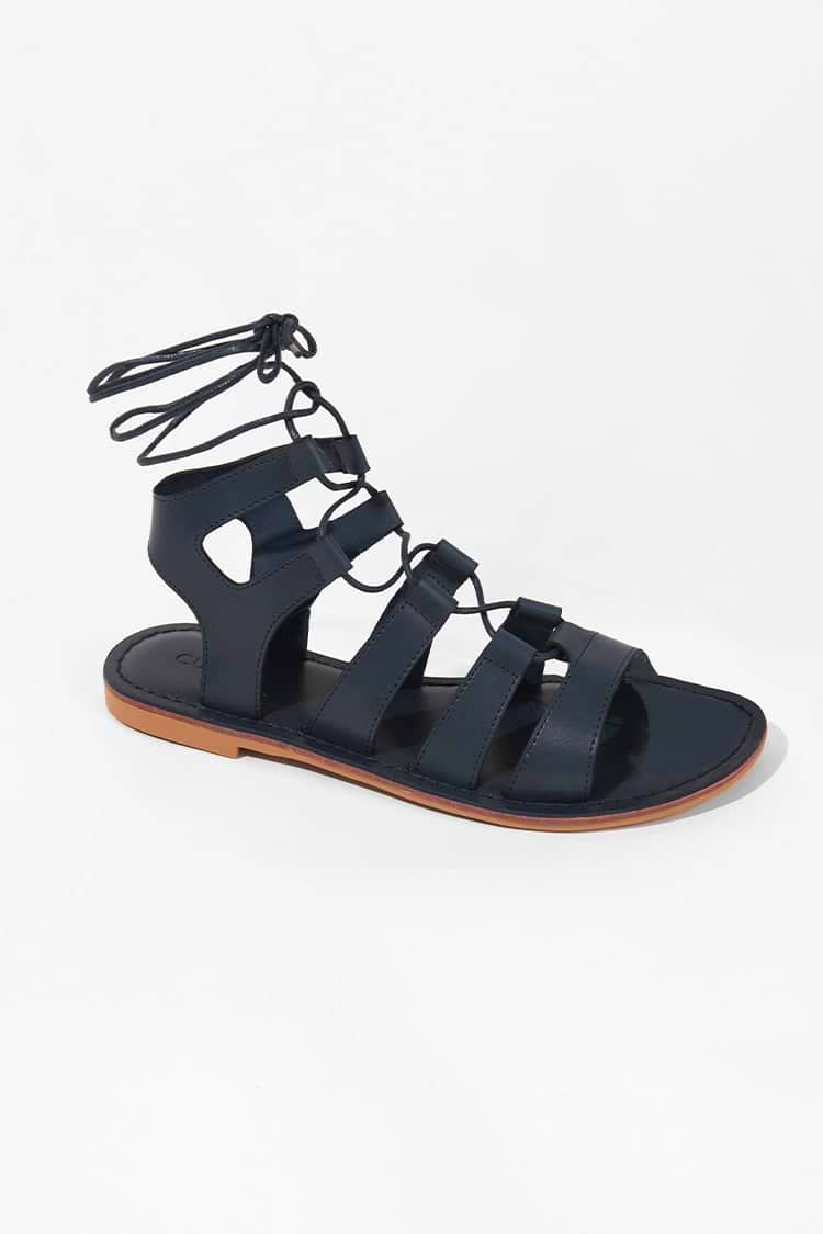 Cossies Beach Sandalias planas y de color negro