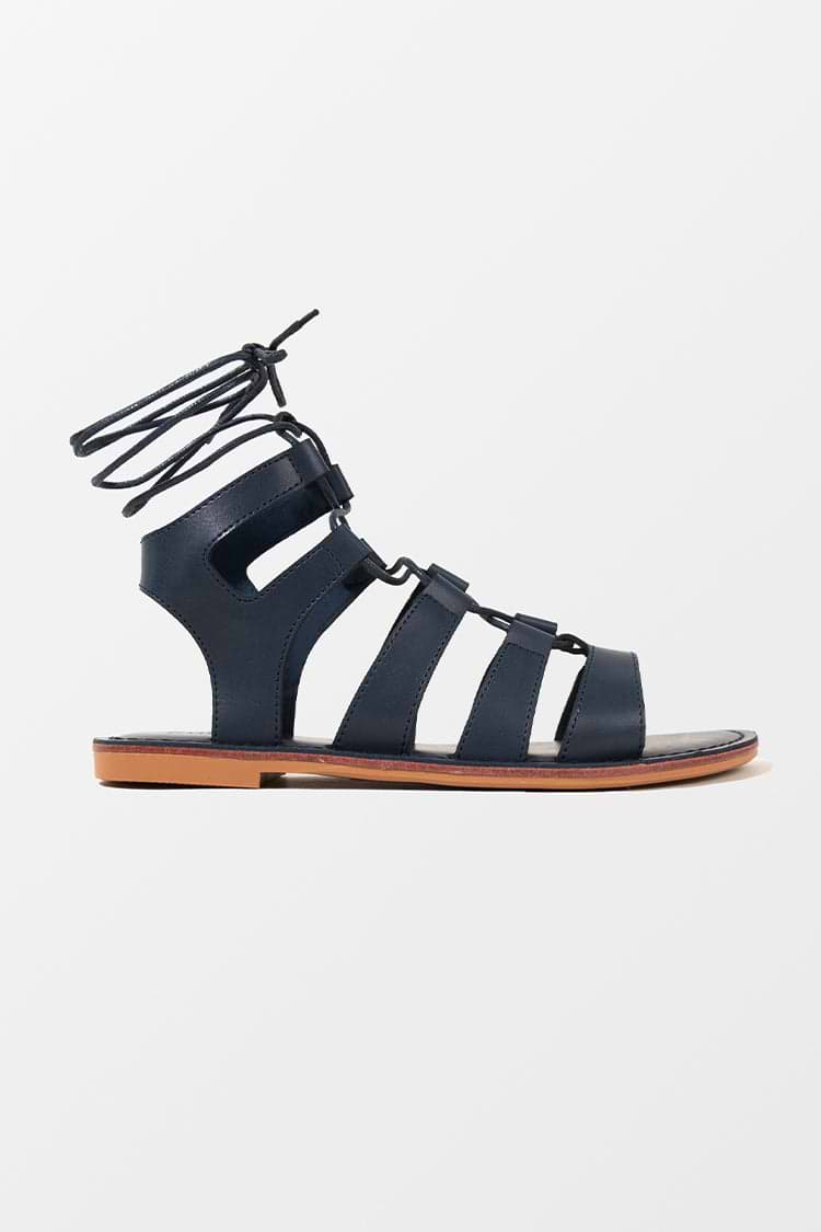 Cossies Beach Sandalias planas y de color negro