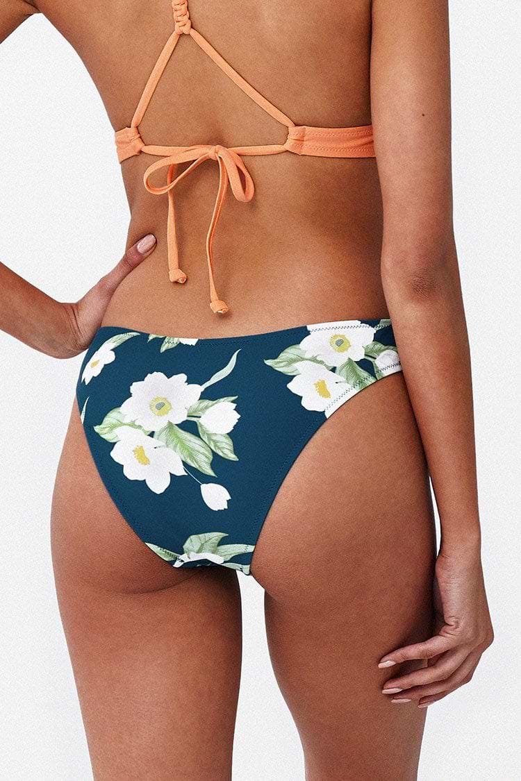 Braguita de Bikini Floral de Cintura Baja