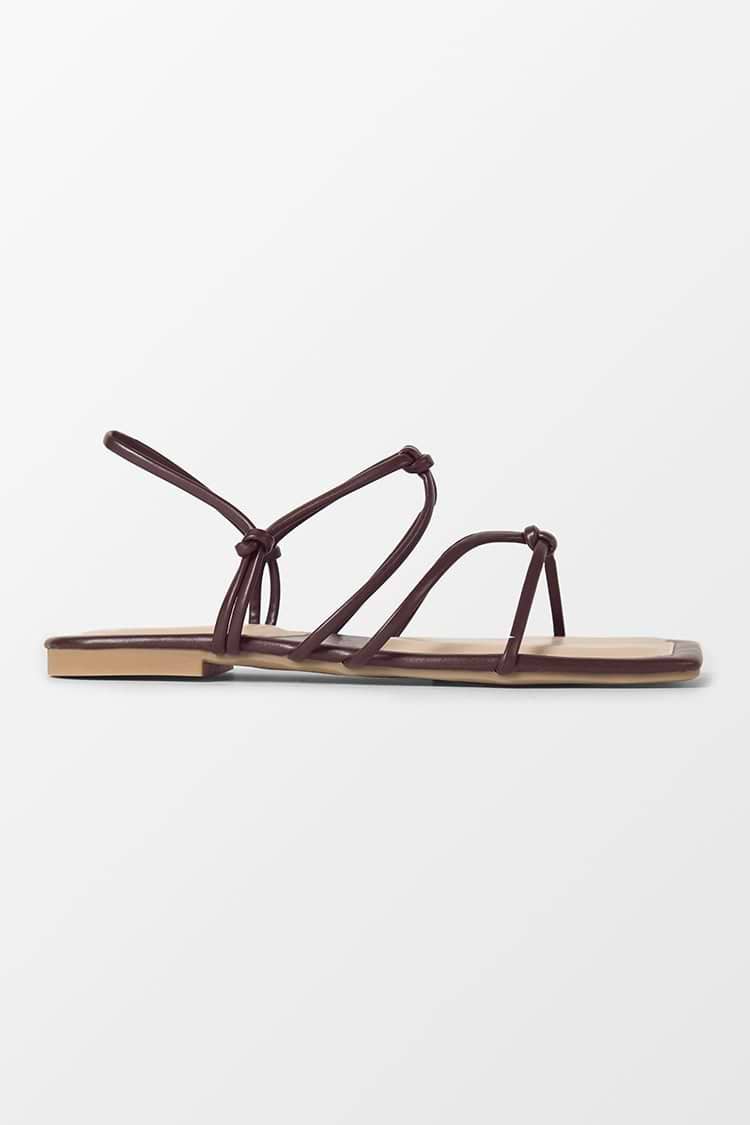 Flirt Square Toe Double-strap Sandals
