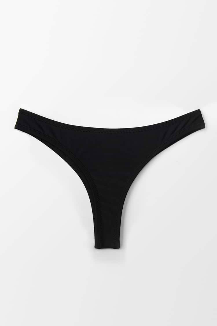 Klassische schwarze Bikini-Hose