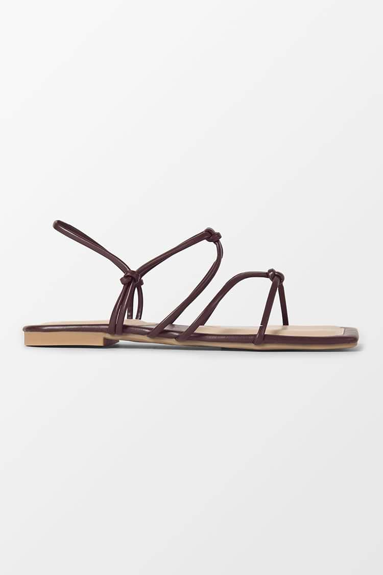 Flirt Square Toe Double-strap Sandals