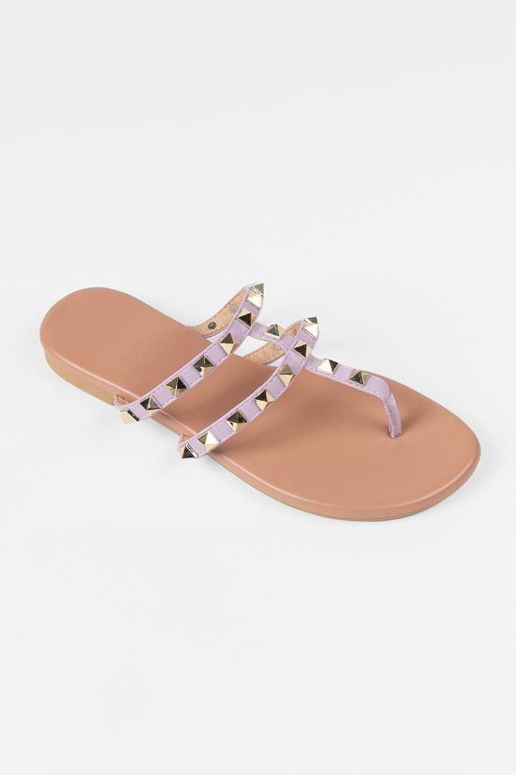 Sandalias Amaretto planas con dedos de los pies descubiertos