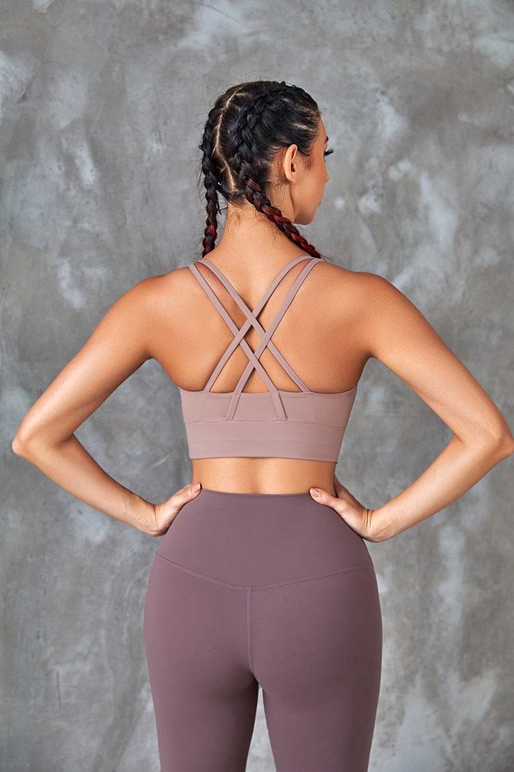 First Dance Pink U-neck Sports Bra