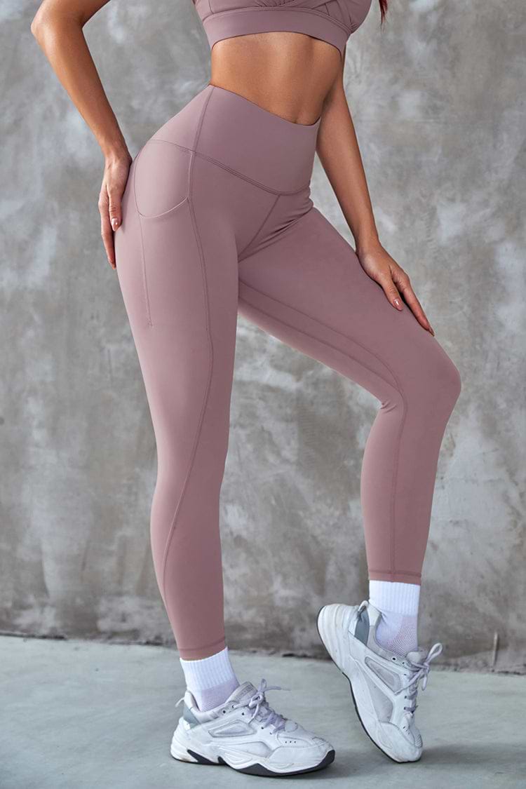 Leggings rosas con estampado de galaxia