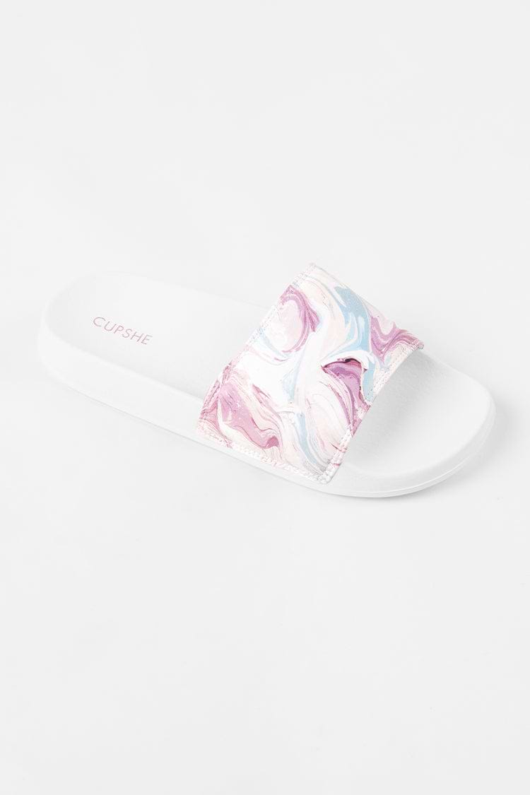 Weiße Sandalen mit offnem Zehenbereich