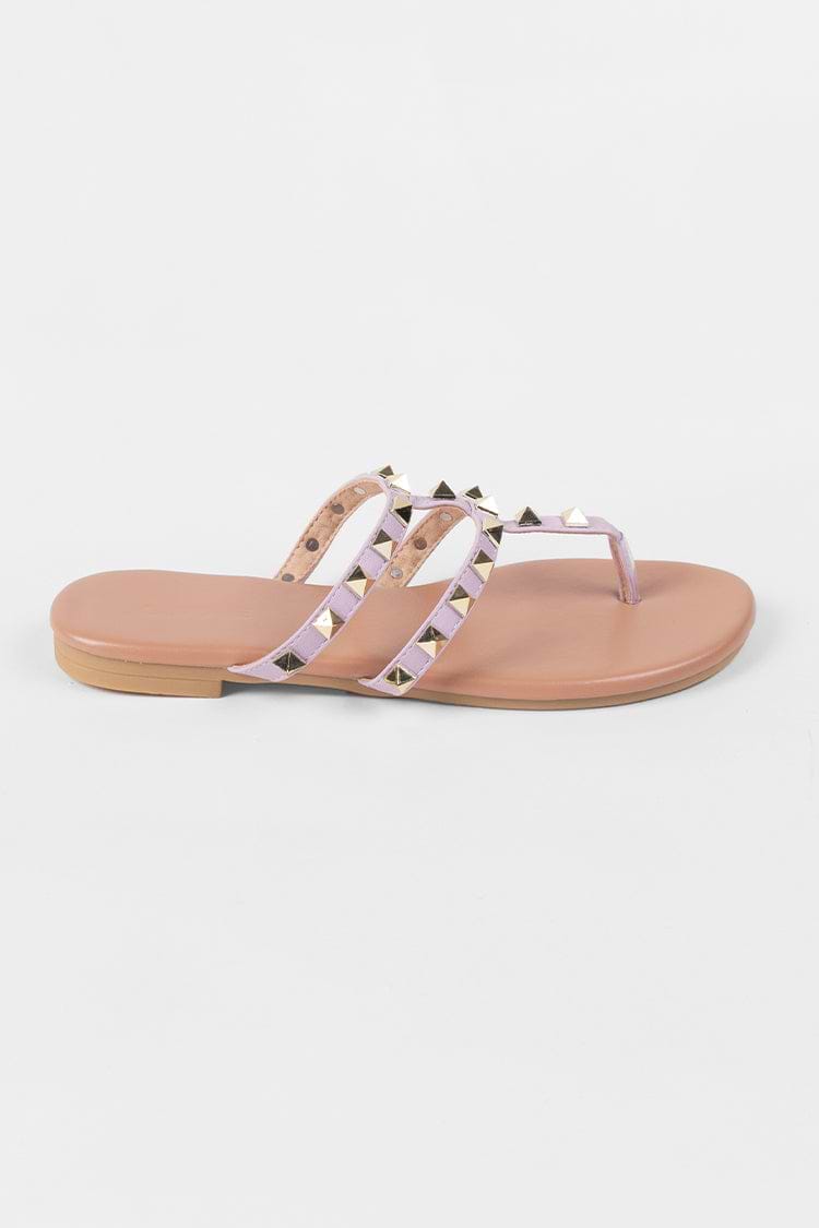 Sandalias Amaretto planas con dedos de los pies descubiertos