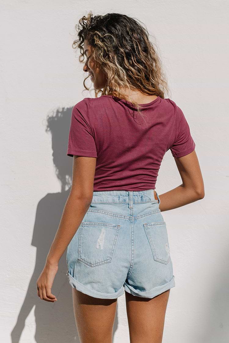 Laurel Scoop Tie Bodysuit