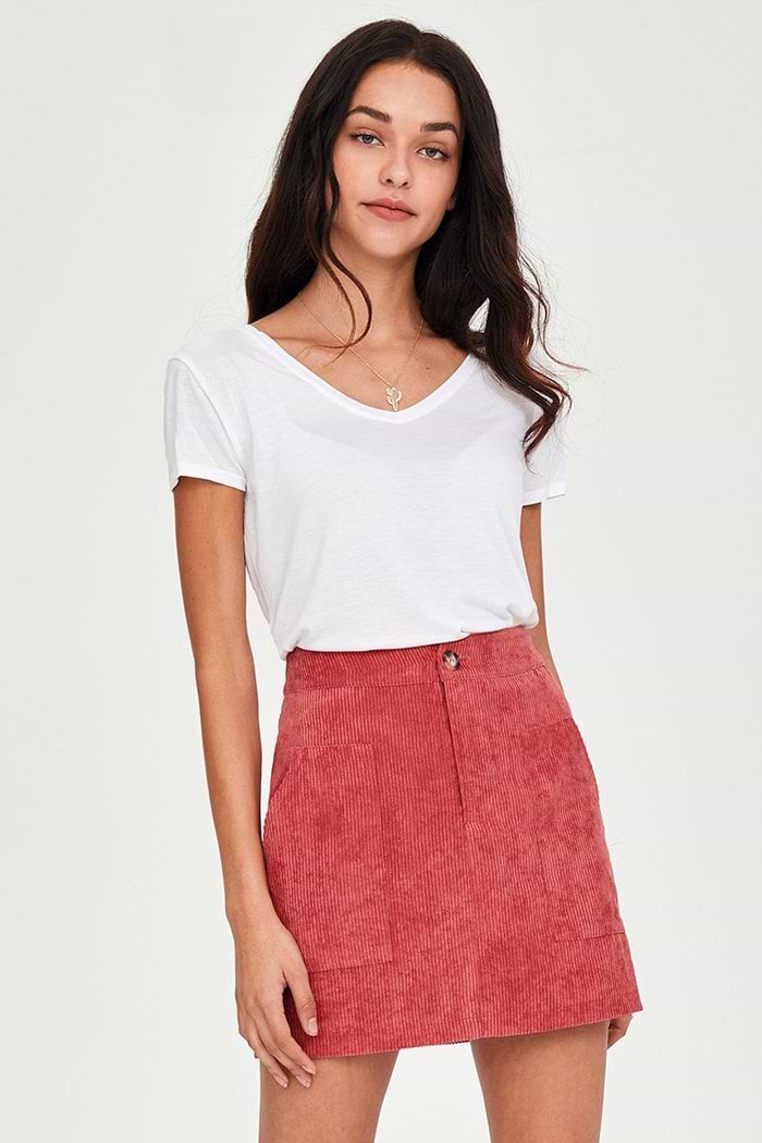 Minifalda Roja Naranja