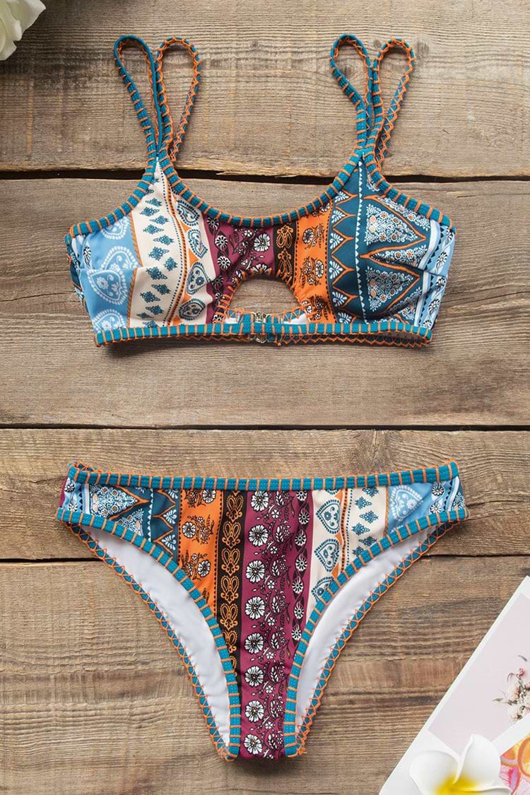 Bikini Bralette Estampado Boho