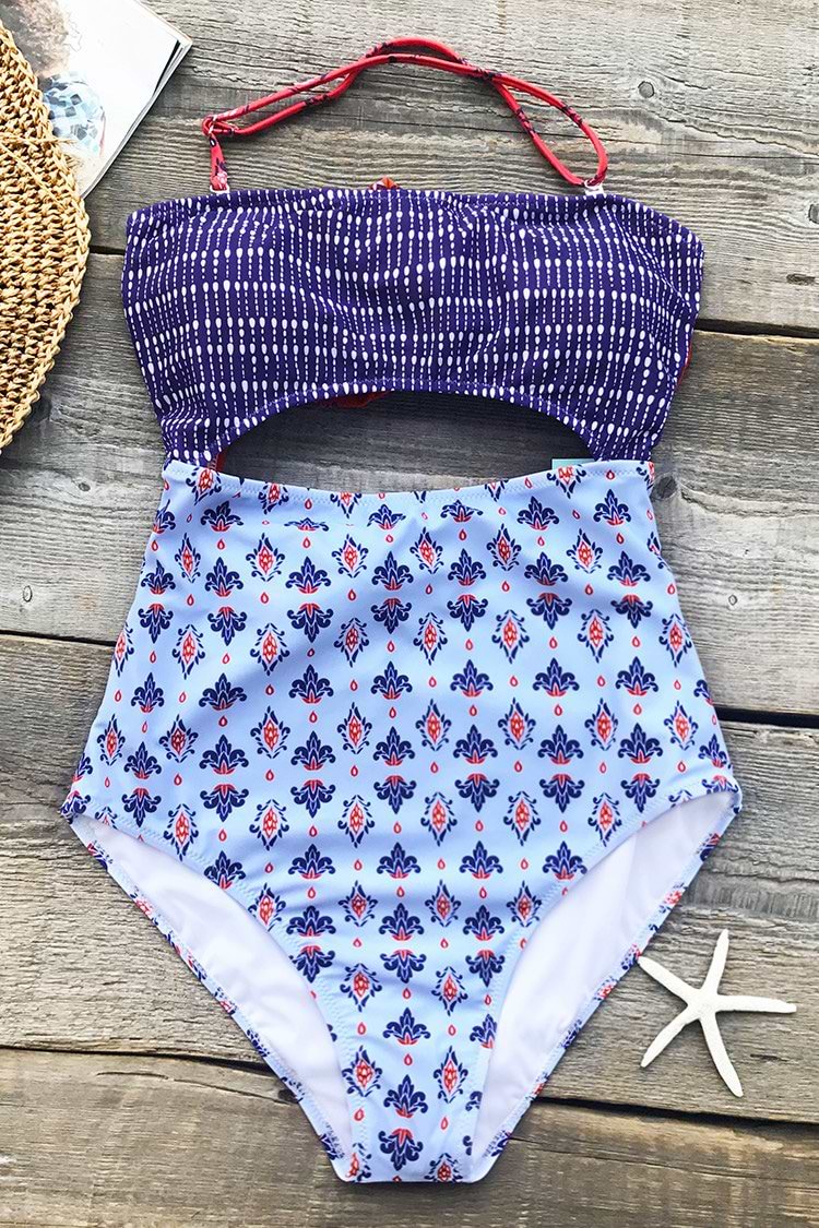 Bañador Halter Chica Colorida