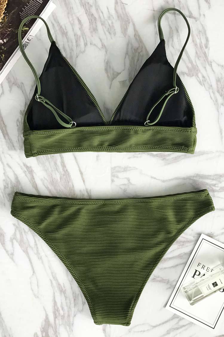 Bikini Sólido La Relajación De Ejercicios