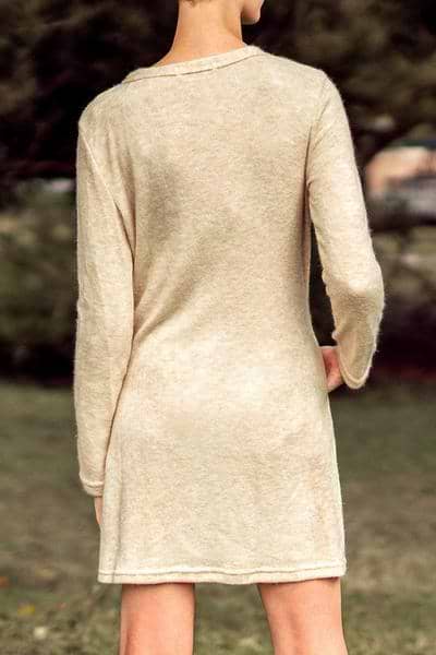 Vestido corto fuzzy amarillo canario