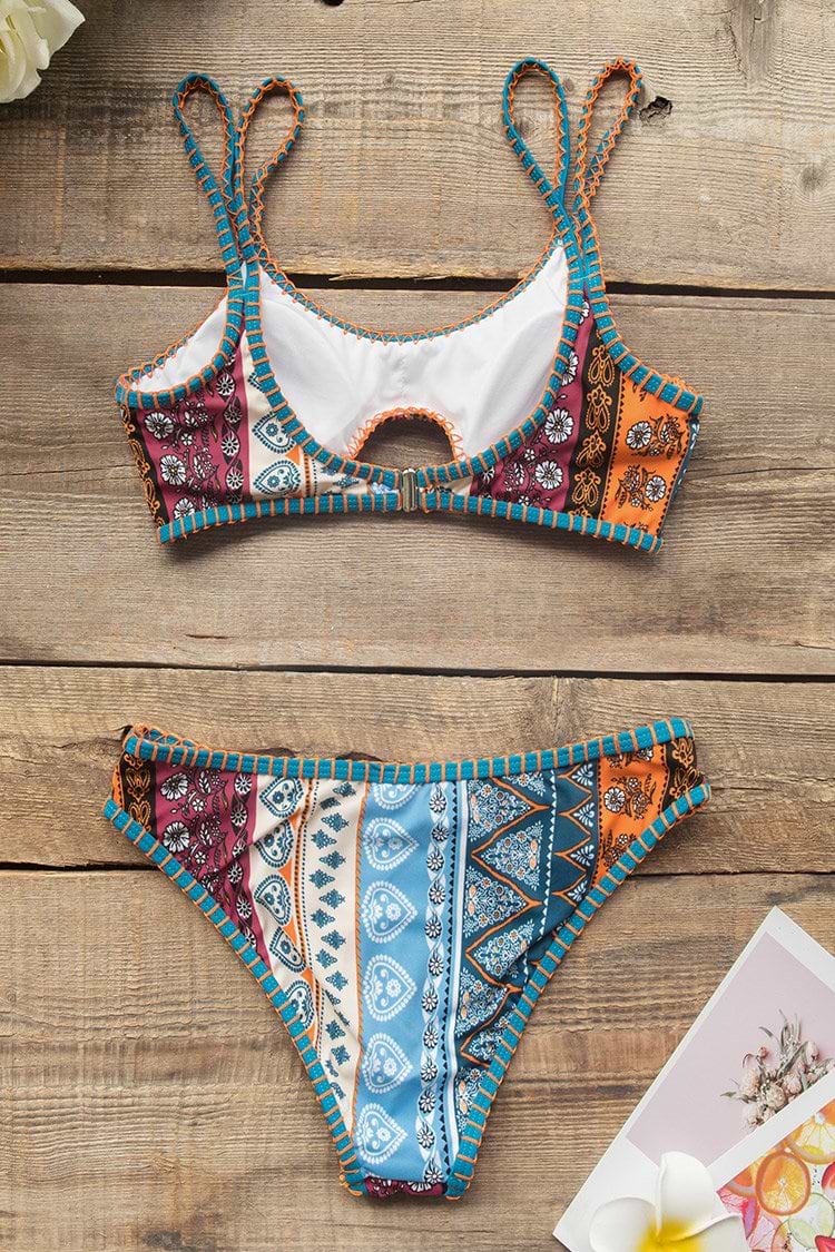 Bikini Bralette Estampado Boho