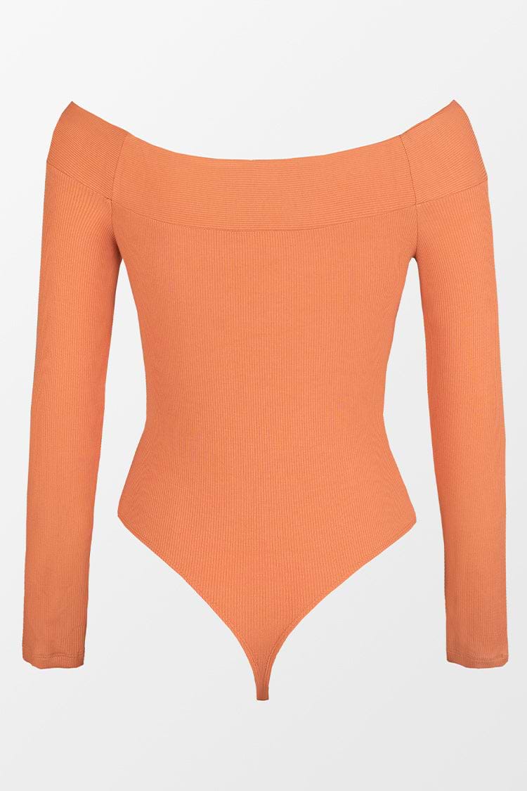 Janice Rib Off Shoulder Bodysuit