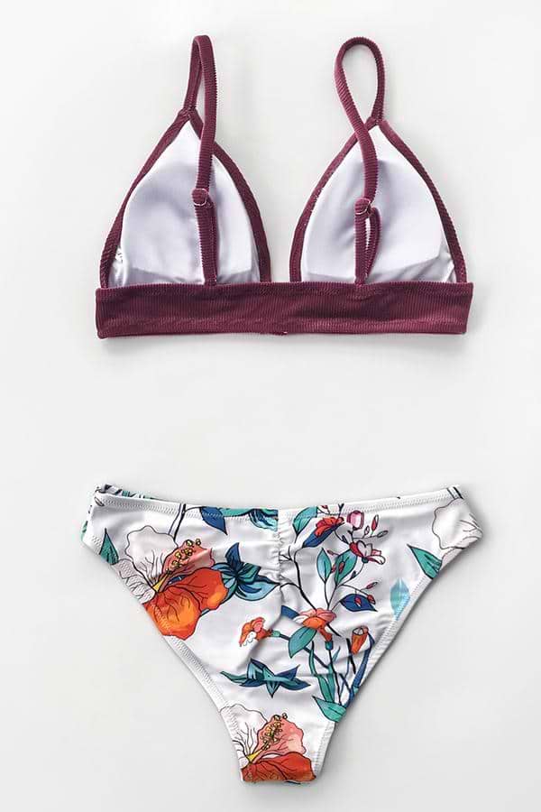 Bikini Texturizado y Floral