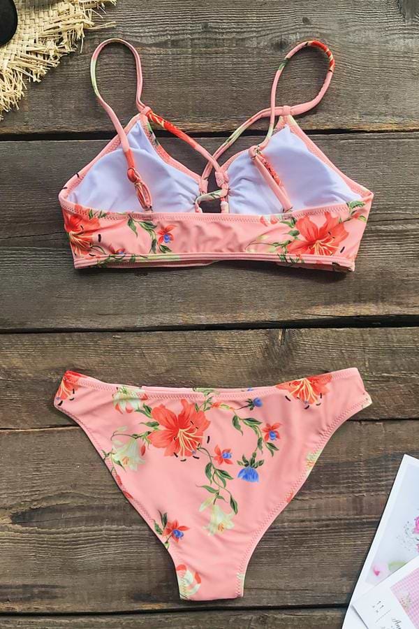 Bikini  Dulce Floral Rosado