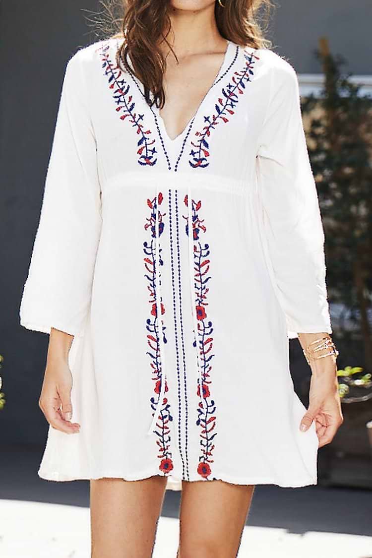 Cubierta Bordada de Vacación Enterna