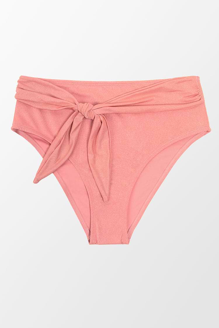 Braga bikini rosado Cintura media Cinturón