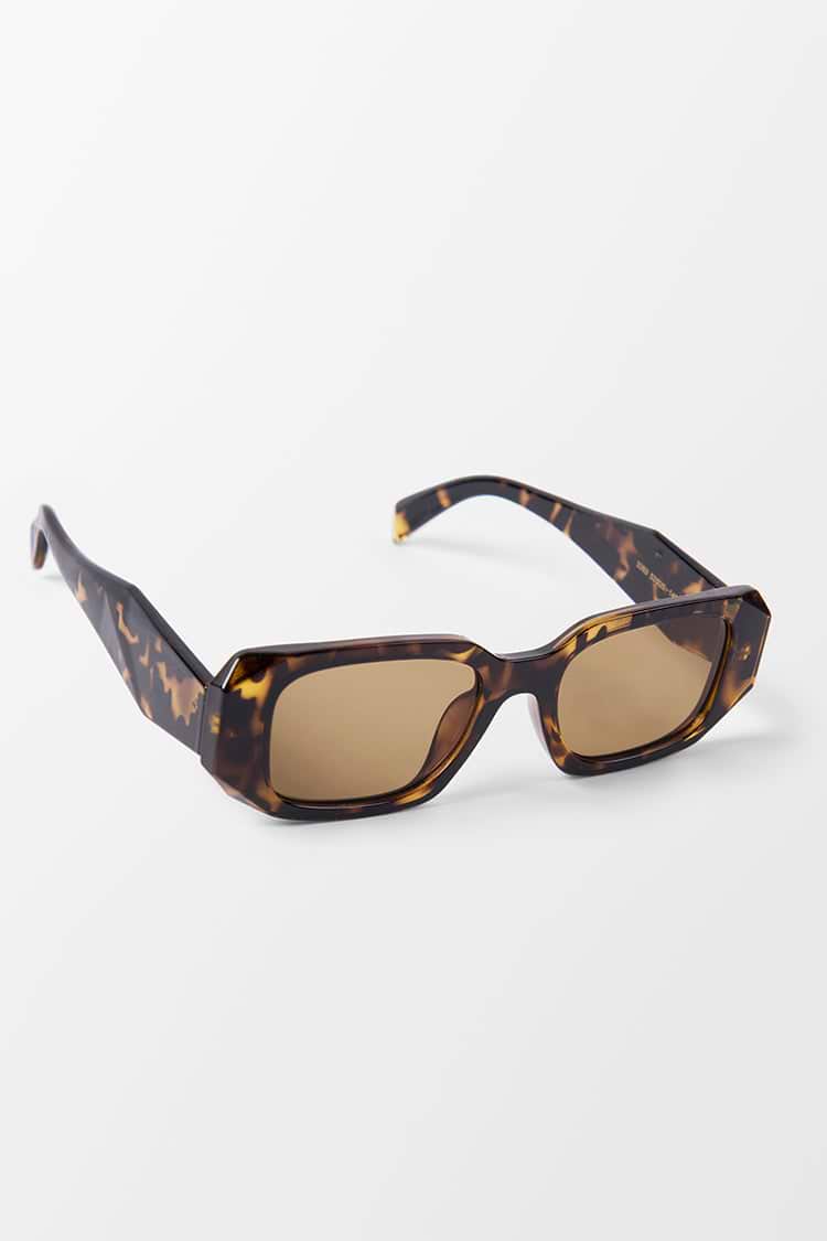 Gafas de sol leopardo de forma cuadrada