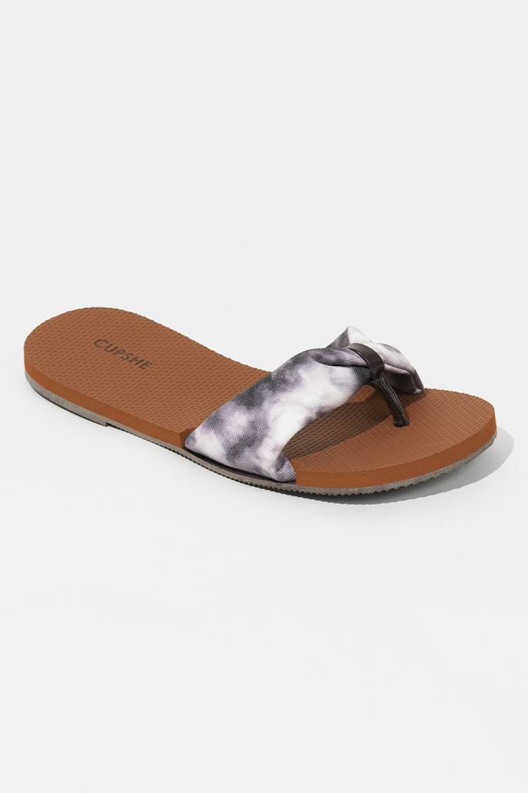 Tie Dye-Zehentrenner-Sandalen