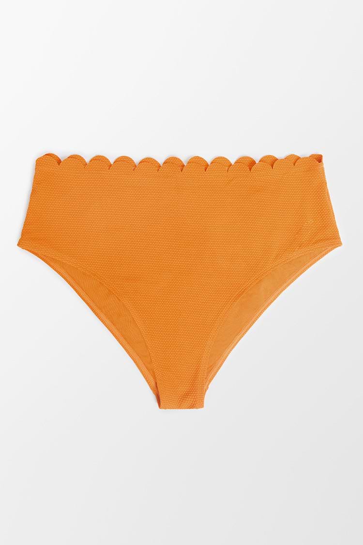 Braga bikini festoneada de cintura alta Talla grande