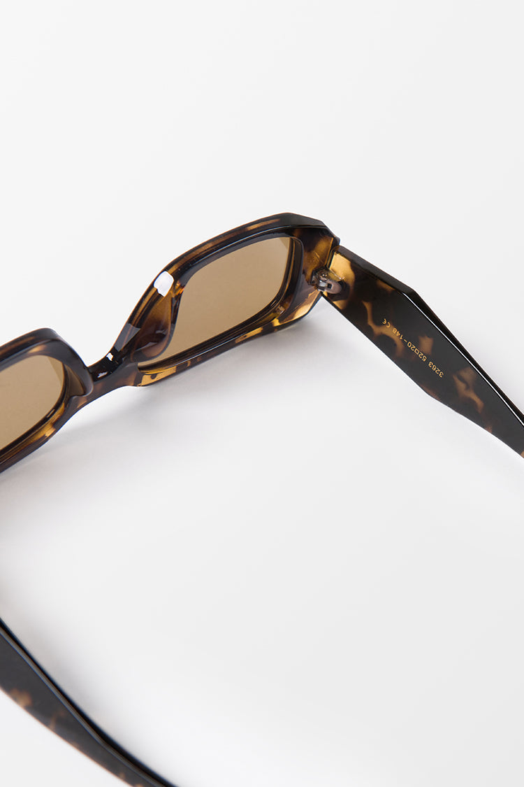 Gafas de sol leopardo de forma cuadrada