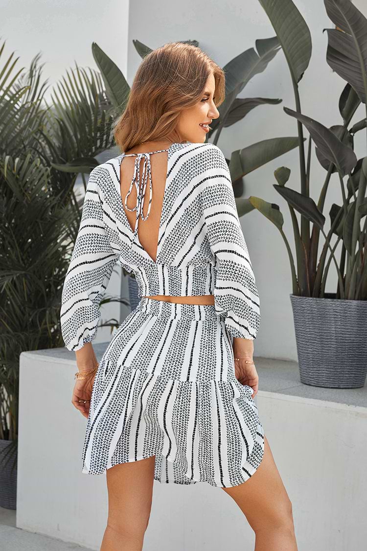 Crop Top Pull over Escote V