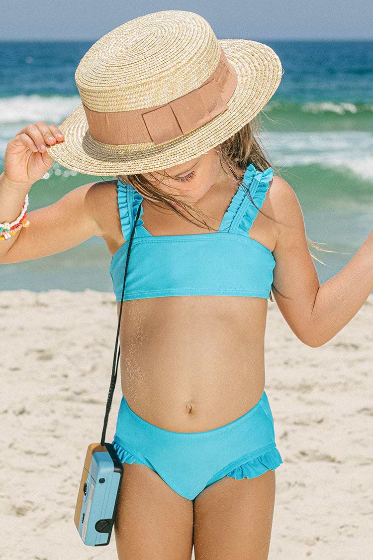 Conjunto de bikini Bralette con volantes Hipster para chicas