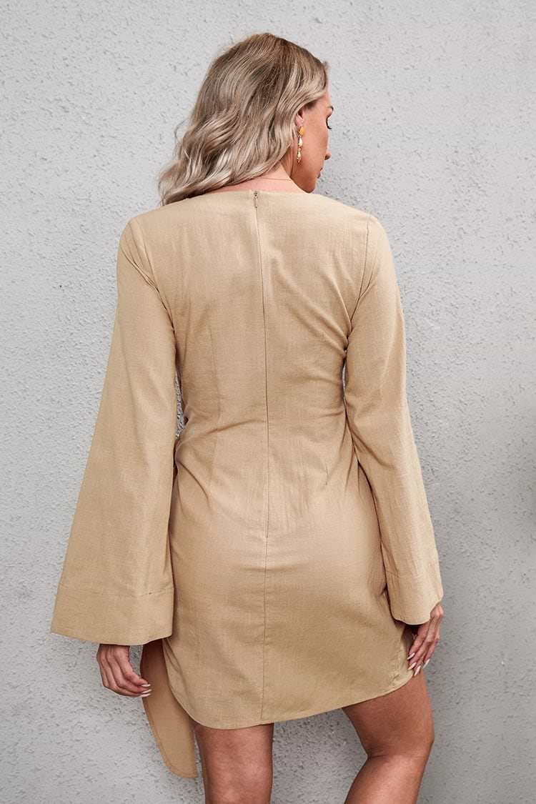 Vestido entallado Mangas acampanadas