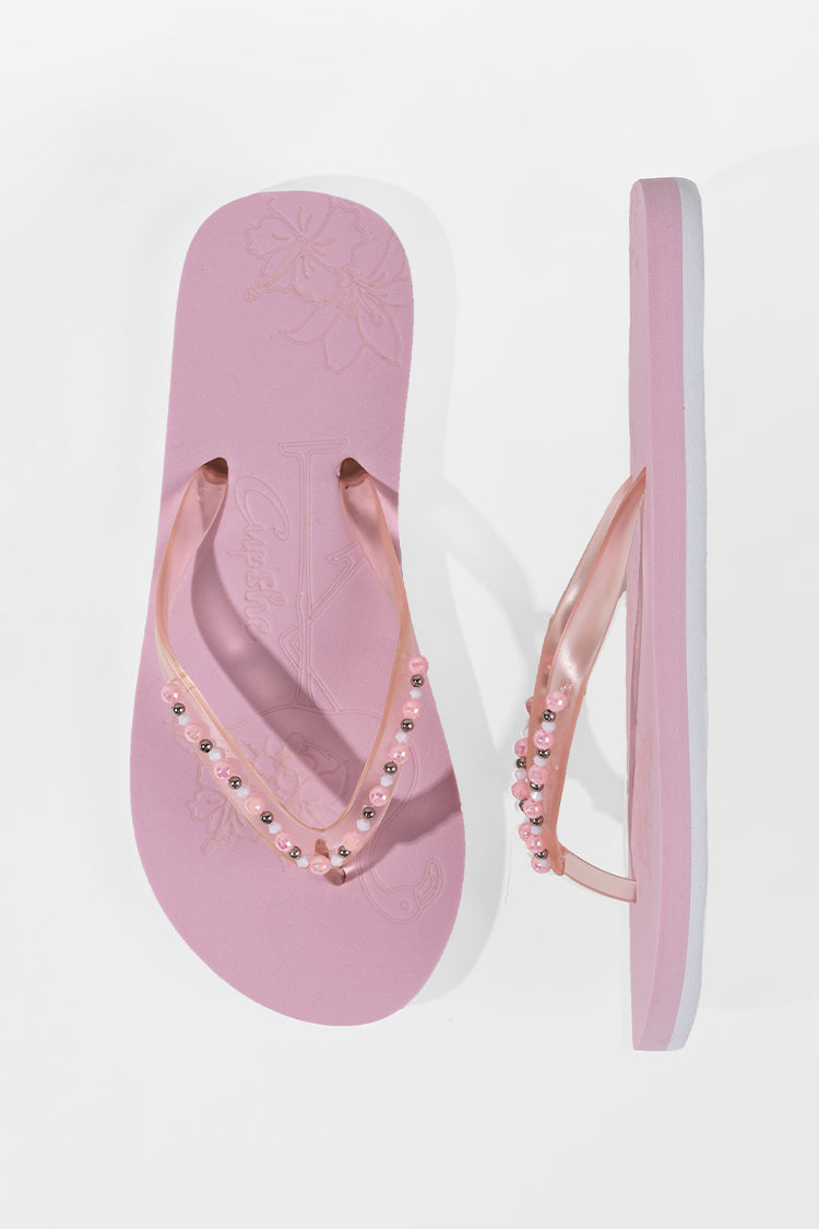 Chancletas de playa con estampado animal