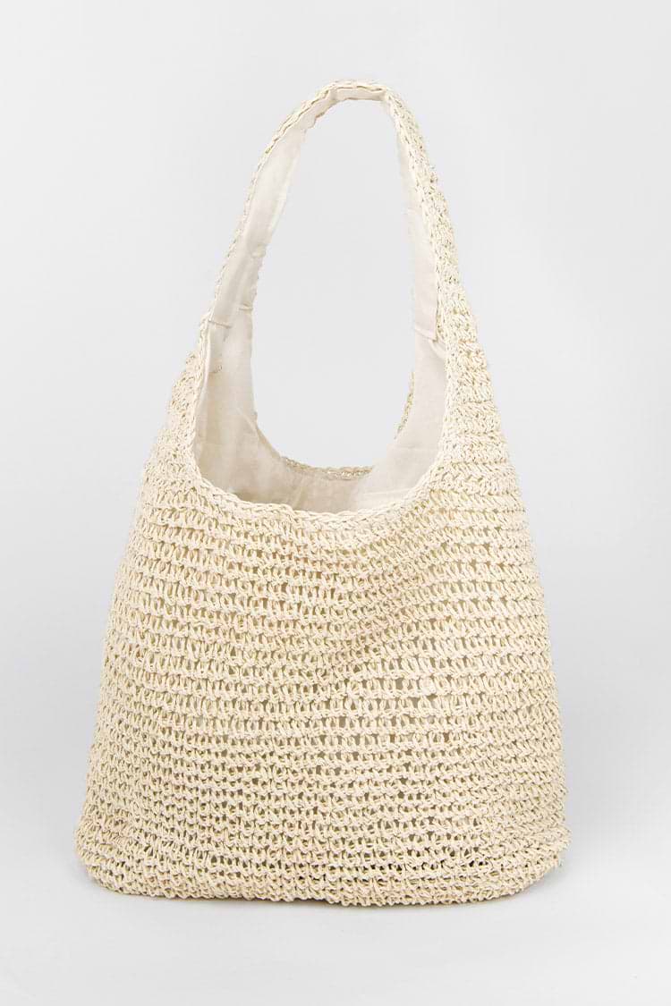 Bolso de hombro amarilla grande